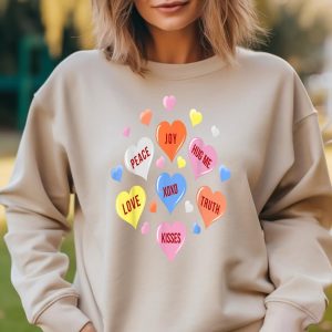 Sweetheart Candy Valentine is Day Heart Tee for Boys & Girls