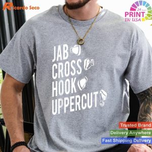Technique Matters Boxing T-Shirt, Jab Cross Hook Uppercut Boxer Tee T-shirt