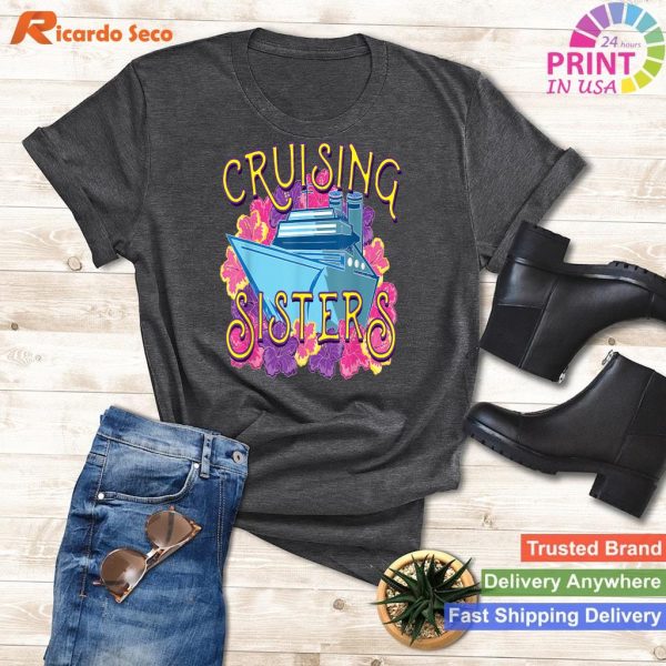 Traveling Trio Sisters Tee for Family and Friends