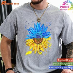Ukraine Flag Sunflower Vintage Shirt - Support for Ukrainian Lovers
