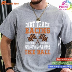 Vintage Dirt Track Racing Meme Fan Race Flag T-shirt