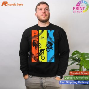 Vintage Retro Bmx - Funny Bmx Rider Bicycle Motocross T-shirt