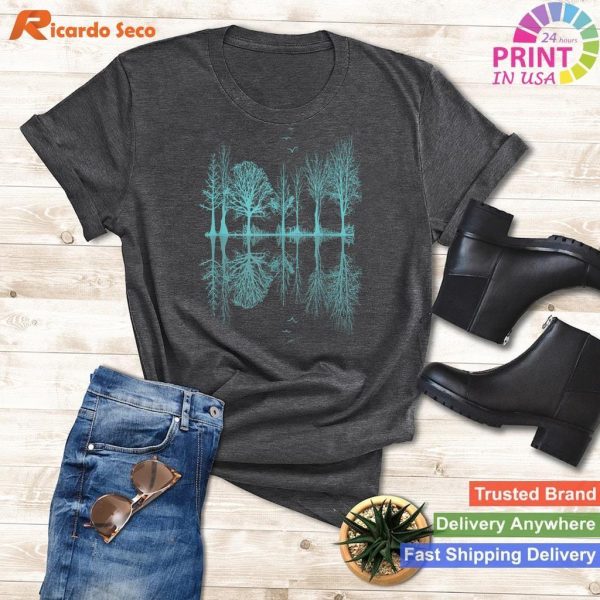 Wildlife Nature - Forest Trees Reflection Outdoor Forest Tee