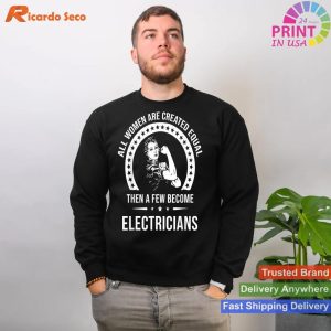 Women's Electrician T-Shirt Empowering and Stylish