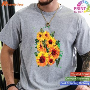 Yellow Sunflower Floral Watercolor Sunshine Positivity Gift