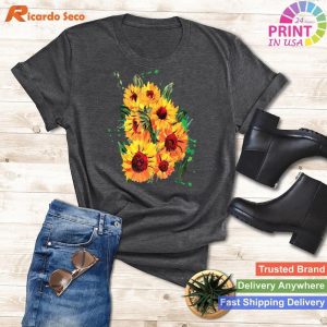 Yellow Sunflower Floral Watercolor Sunshine Positivity Gift