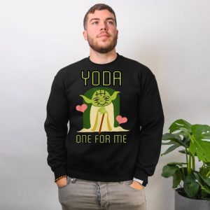 Yoda is Affection Yoda One For Me Cute Valentine is Day Disney+ Tee