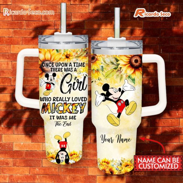 Girl Who Really Loved Mickey Mouse It Was Me The End 40oz Tumbler With Handle