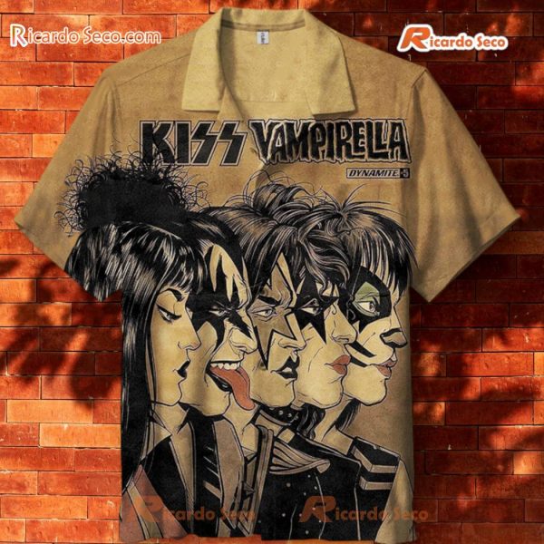 KISS Vampirella Vintage Hawaiian Shirt
