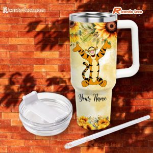 Once Upon A Time There Was A Girl Who Really Loved Tigger Sunflower 40oz Stainless Steel Tumbler a
