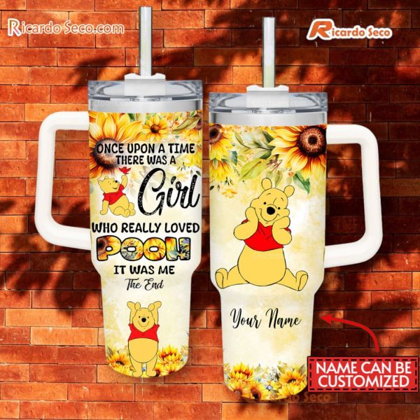Personalized Who Really Love Pooh Sunflower 40oz Stainless Steel Tumbler