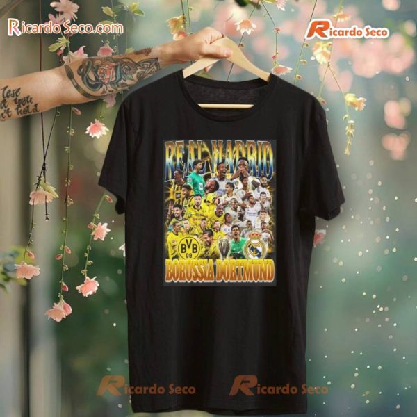 Real Madrid vs Borussia Dortmund 90s style T-shirt