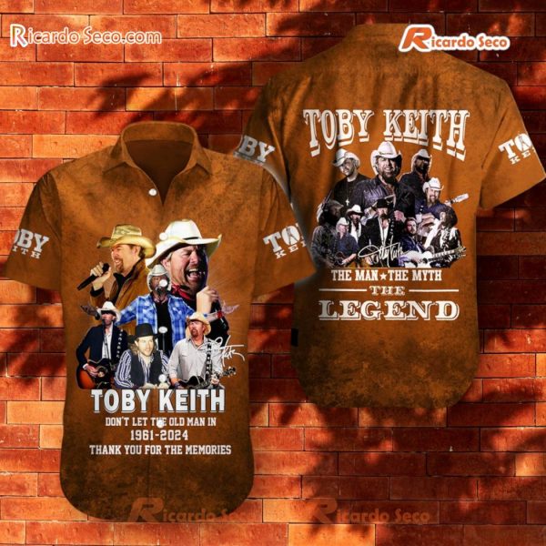Toby Keith 1961-2024 Don't Let The Old Man In Hawaiian Shirt