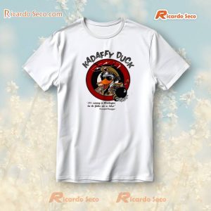 Kadaffy Duck It's Snowing In Washington But The Flakes Are In Libya President Ronald Reagan T-shirt, V-neck