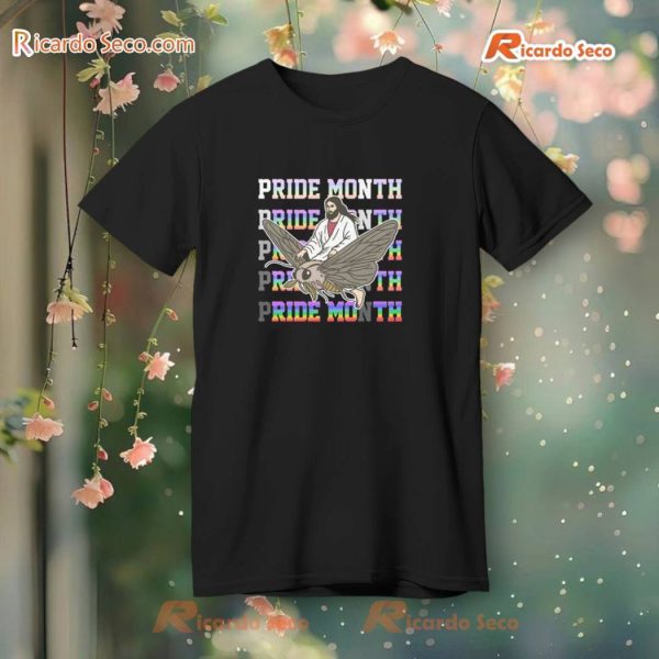 Pride Month Jesus Ride Moth Unisex T-shirt, Hoodie