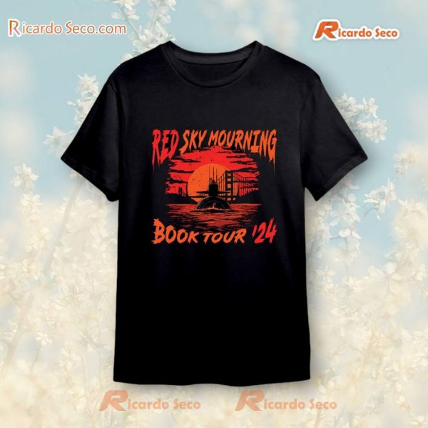 Red Sky Mourning Book Tour Take Warning Tour 2024 T-shirt, V-neck