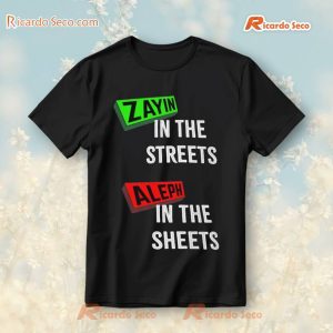 Sasoura Zayin In The Streets Aleph In The Sheets T-shirt, V-neck